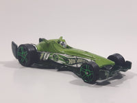 2008 Hot Wheels Hybrid Racers F-Racer Light Green Die Cast Toy Race Car Vehicle