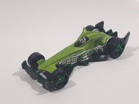 2008 Hot Wheels Hybrid Racers F-Racer Light Green Die Cast Toy Race Car Vehicle