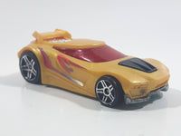 2008 Hot Wheels Triple Stunt Starter Set Chicane Yellow Gold Die Cast Toy Race Car Vehicle