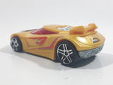 2008 Hot Wheels Triple Stunt Starter Set Chicane Yellow Gold Die Cast Toy Race Car Vehicle