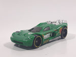 2012 Hot Wheels Spine Busters Green Die Cast Toy Car Vehicle