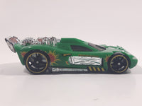 2012 Hot Wheels Spine Busters Green Die Cast Toy Car Vehicle