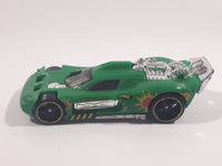 2012 Hot Wheels Spine Busters Green Die Cast Toy Car Vehicle