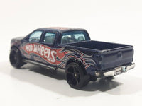 2009 Hot Wheels 2009 Ford F-150 Truck Dark Blue Die Cast Toy Car Vehicle