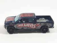 2009 Hot Wheels 2009 Ford F-150 Truck Dark Blue Die Cast Toy Car Vehicle