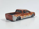 2007 Hot Wheels Hot Trucks Nissan Titan Metaflake Orange Die Cast Toy Lowrider Truck Vehicle