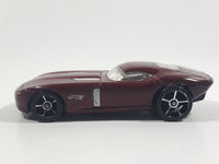 2009 Hot Wheels Fast FeLion Burgundy Maroon Dark Red Die Cast Toy Car Vehicle