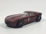 2009 Hot Wheels Fast FeLion Burgundy Maroon Dark Red Die Cast Toy Car Vehicle