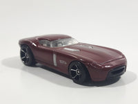 2009 Hot Wheels Fast FeLion Burgundy Maroon Dark Red Die Cast Toy Car Vehicle