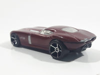 2009 Hot Wheels Fast FeLion Burgundy Maroon Dark Red Die Cast Toy Car Vehicle