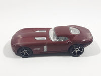 2009 Hot Wheels Fast FeLion Burgundy Maroon Dark Red Die Cast Toy Car Vehicle