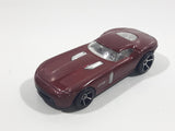 2009 Hot Wheels Fast FeLion Burgundy Maroon Dark Red Die Cast Toy Car Vehicle