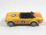 2011 Hot Wheels Track Stars Triumph TR6 Yellow #4 Die Cast Toy Race Car Vehicle