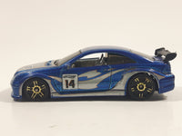 2009 Hot Wheels Dream Garage AMG Mercedes CLK DTM Blue Die Cast Toy Car Vehicle