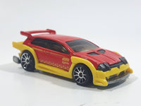 2010 Hot Wheels Hot Tunerz Flight 03 Red with Yellow Trim Die Cast Toy Car Vehicle