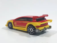 2010 Hot Wheels Hot Tunerz Flight 03 Red with Yellow Trim Die Cast Toy Car Vehicle