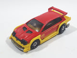 2010 Hot Wheels Hot Tunerz Flight 03 Red with Yellow Trim Die Cast Toy Car Vehicle