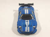 2009 Hot Wheels Ford GT LM Satin Blue Die Cast Toy Car Vehicle