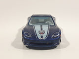 2011 Hot Wheels HW Main Street Corvette C6 Blue Die Cast Toy Car Vehicle