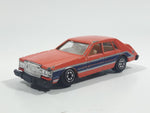 Vintage Yatming Road Tough Street Machines No. 1026 Cadillac Seville Orange Die Cast Toy Car Vehicle