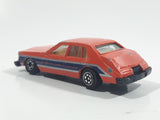 Vintage Yatming Road Tough Street Machines No. 1026 Cadillac Seville Orange Die Cast Toy Car Vehicle