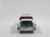 2008 Hot Wheels Team: Engine Revealers '57 Chevy Bel Air Pearl White Die Cast Toy Classic Car Vehicle with Opening Hood