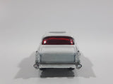 2008 Hot Wheels Team: Engine Revealers '57 Chevy Bel Air Pearl White Die Cast Toy Classic Car Vehicle with Opening Hood