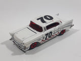 2008 Hot Wheels Team: Engine Revealers '57 Chevy Bel Air Pearl White Die Cast Toy Classic Car Vehicle with Opening Hood