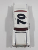 2008 Hot Wheels Team: Engine Revealers '57 Chevy Bel Air Pearl White Die Cast Toy Classic Car Vehicle with Opening Hood