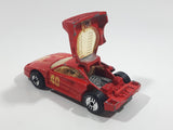 1989 Hot Wheels Ferrari F40 Red Die Cast Toy Car Vehicle Opening Rear Mount Engine UH