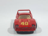 1989 Hot Wheels Ferrari F40 Red Die Cast Toy Car Vehicle Opening Rear Mount Engine UH