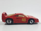 1989 Hot Wheels Ferrari F40 Red Die Cast Toy Car Vehicle Opening Rear Mount Engine UH