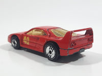 1989 Hot Wheels Ferrari F40 Red Die Cast Toy Car Vehicle Opening Rear Mount Engine UH