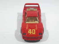 1989 Hot Wheels Ferrari F40 Red Die Cast Toy Car Vehicle Opening Rear Mount Engine UH