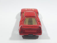 1989 Hot Wheels Ferrari F40 Red Die Cast Toy Car Vehicle Opening Rear Mount Engine UH