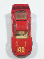 1989 Hot Wheels Ferrari F40 Red Die Cast Toy Car Vehicle Opening Rear Mount Engine UH