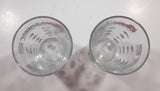 Coors Light Beer NFL Football Team Logos 5 3/4" Tall Glass Cups Set of 2