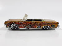 2003 Hot Wheels Dragon Wagons '64 Lincoln Continental Convertible Metalflake Gold Die Cast Toy Car Vehicle