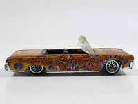 2003 Hot Wheels Dragon Wagons '64 Lincoln Continental Convertible Metalflake Gold Die Cast Toy Car Vehicle