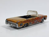 2003 Hot Wheels Dragon Wagons '64 Lincoln Continental Convertible Metalflake Gold Die Cast Toy Car Vehicle