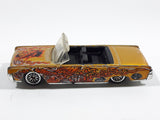 2003 Hot Wheels Dragon Wagons '64 Lincoln Continental Convertible Metalflake Gold Die Cast Toy Car Vehicle