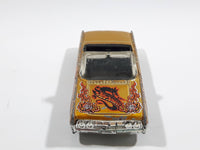 2003 Hot Wheels Dragon Wagons '64 Lincoln Continental Convertible Metalflake Gold Die Cast Toy Car Vehicle