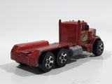 2003 Hot Wheels Work Crewsers Peterbilt Dump Truck Semi Rig Red Die Cast Toy Car Vehicle