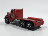 2003 Hot Wheels Work Crewsers Peterbilt Dump Truck Semi Rig Red Die Cast Toy Car Vehicle