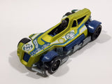 2011 Hot Wheels 4-Lane Elimination Race Med-Evil Red Antifreeze Green and Blue Die Cast Toy Race Car Vehicle