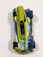 2011 Hot Wheels 4-Lane Elimination Race Med-Evil Red Antifreeze Green and Blue Die Cast Toy Race Car Vehicle