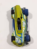 2011 Hot Wheels 4-Lane Elimination Race Med-Evil Red Antifreeze Green and Blue Die Cast Toy Race Car Vehicle