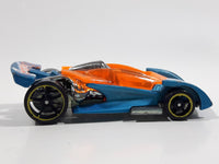 2012 Hot Wheels Track Stars Open Road-Ster Light Satin Blue Die Cast Toy Race Car Vehicle