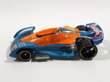 2012 Hot Wheels Track Stars Open Road-Ster Light Satin Blue Die Cast Toy Race Car Vehicle