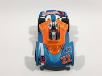 2012 Hot Wheels Track Stars Open Road-Ster Light Satin Blue Die Cast Toy Race Car Vehicle